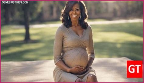 Stunning Pictures Of Michelle Obama When She Was Pregnant